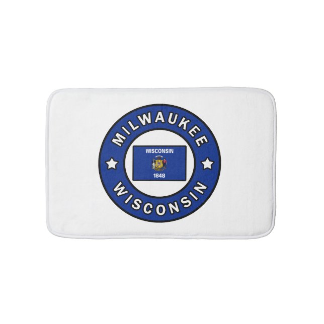 Milwaukee Wisconsin Badematte (Vorderseite)