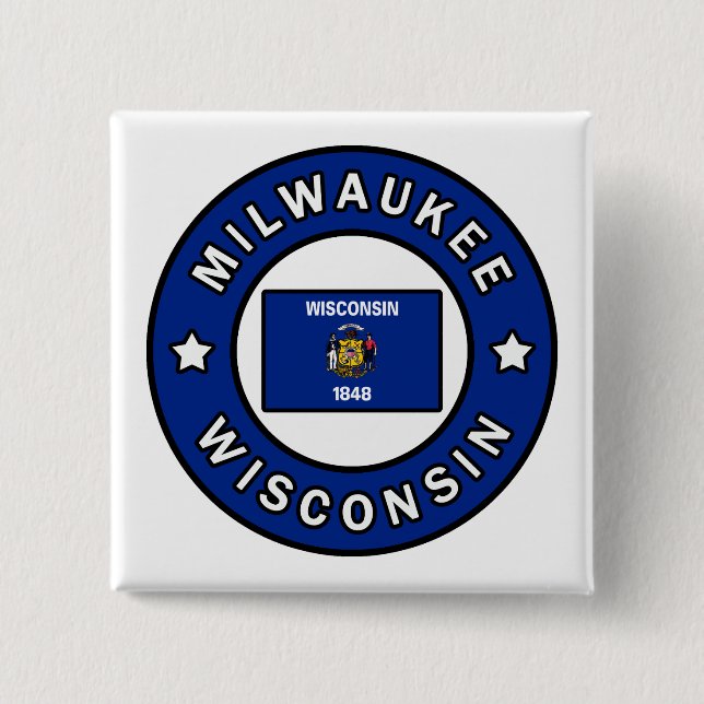 Milwaukee Wisconsin Button (Vorderseite)