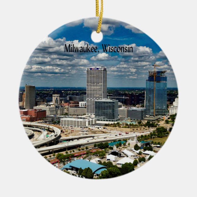 Milwaukee, Wisconsin City Keramik Ornament (Vorne)