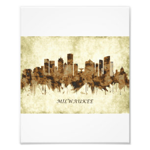 Milwaukee Wisconsin Cityscape Fotodruck