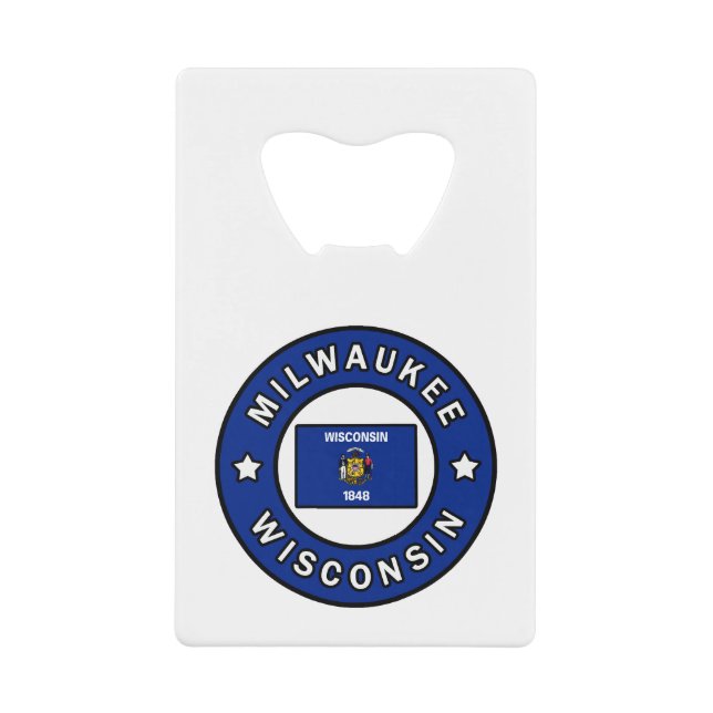Milwaukee Wisconsin Geldbeutel Flaschenöffner (Vorderseite)