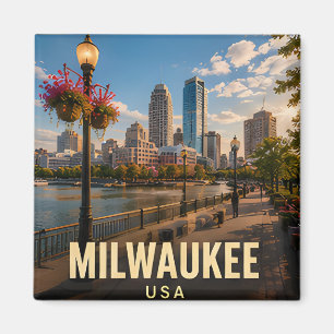Milwaukee Wisconsin Hafen Reise Geschenk Magnet