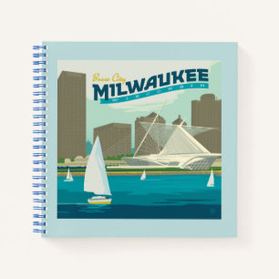 Milwaukee Wisconsin Harbour Stadt Brew Notizbuch