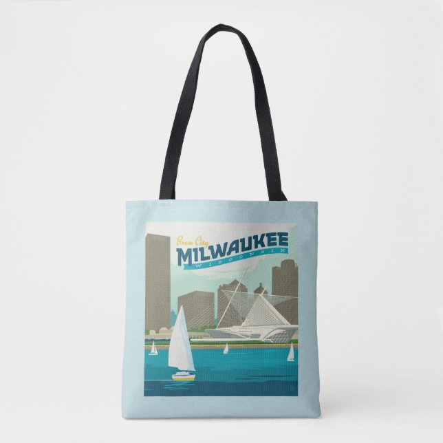 Milwaukee Wisconsin Harbour | Stadt Brew Tasche (Vorderseite)