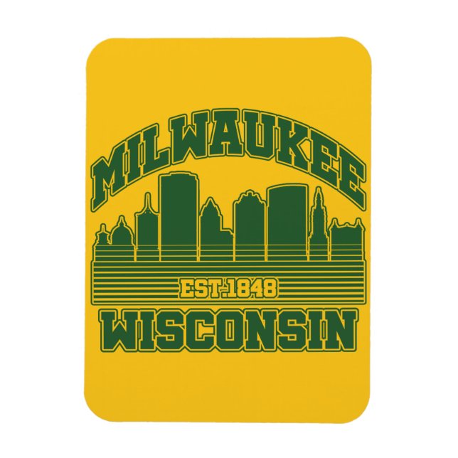 Milwaukee, Wisconsin Magnet (Vertikal)