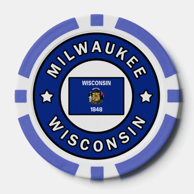 Milwaukee Wisconsin Pokerchips (Vorderseite)