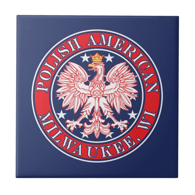 Milwaukee Wisconsin Polnisch Fliese (Vorderseite)