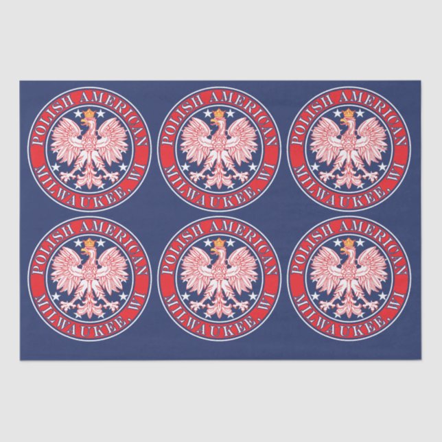 Milwaukee Wisconsin Polnisch Seidenpapier (Vorderseite)