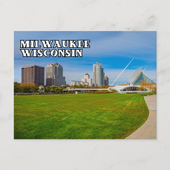 Milwaukee Wisconsin Postcard Postkarte (Vorderseite)