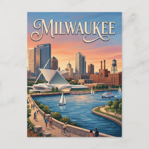 Milwaukee Wisconsin Postkarte