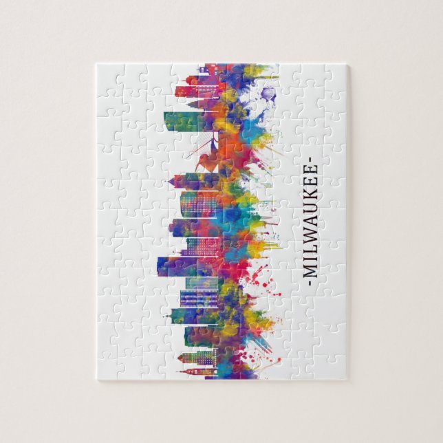 Milwaukee Wisconsin Skyline (Vertikal)