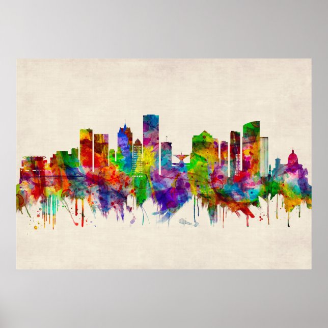 Milwaukee Wisconsin skyline Poster (Vorne)