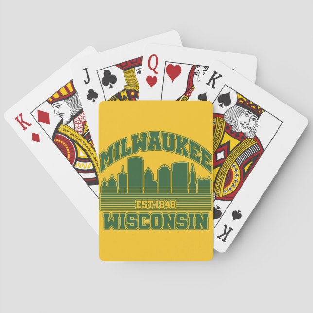Milwaukee, Wisconsin Spielkarten (Rückseite)