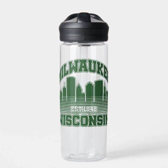 Milwaukee, Wisconsin Trinkflasche (Vorderseite)