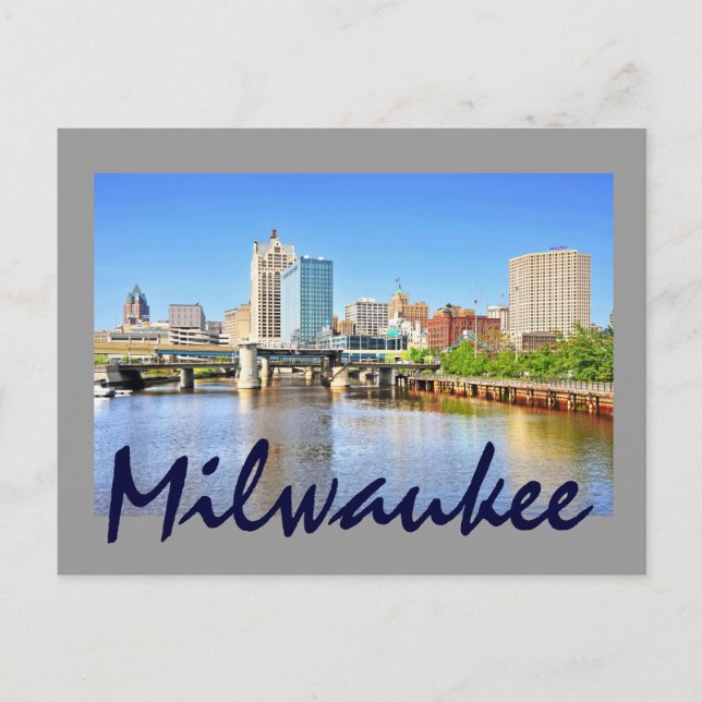Milwaukee, Wisconsin, USA Postkarte (Vorderseite)