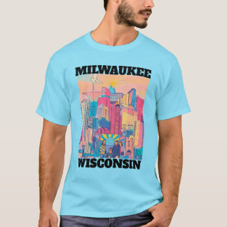 Milwaukee, Wisconsin Vollfarbe 2026 T-Shirt