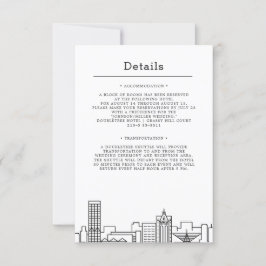 Milwaukee, Wisconsin Wedding | Gästedaten Einladung