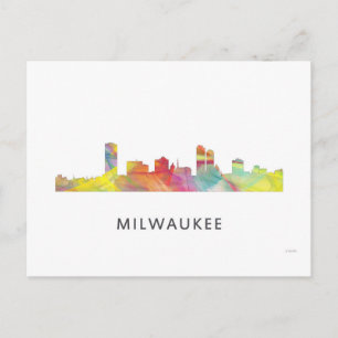 MILWAUKEE, WISCONSON SKYLINE WB1 - POSTKARTE