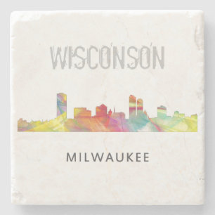 MILWAUKEE, WISCONSON SKYLINE WB1 - STEINUNTERSETZER