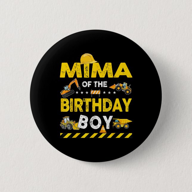 Mima der Geburt des jungen Bauarbeiters Button (Vorderseite)