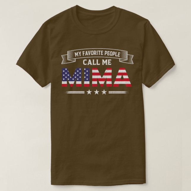 Mima USA Flag Gr T-Shirt (Design vorne)