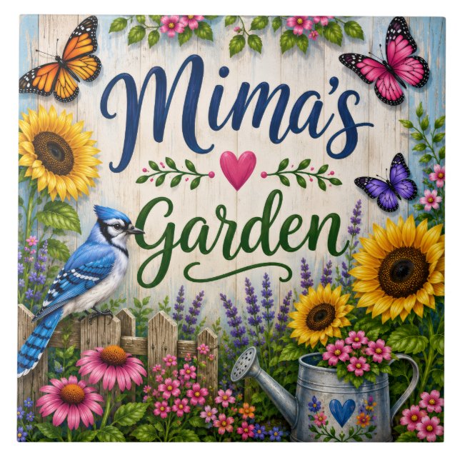 MIMAS GARTEN KERAMIKFLIESE (Vorderseite)