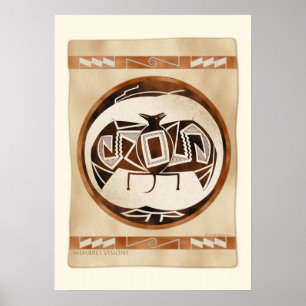 Mimbres Bat-Raven Poster