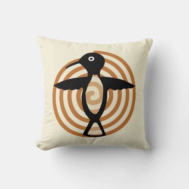 Mimbres Bird Pillow Kissen (Vorderseite)