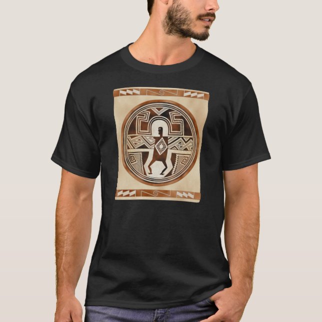 Mimbres gesponnener Mann T-Shirt (Vorderseite)
