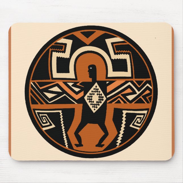 Mimbres‑Krieger Mousepad (Vorne)