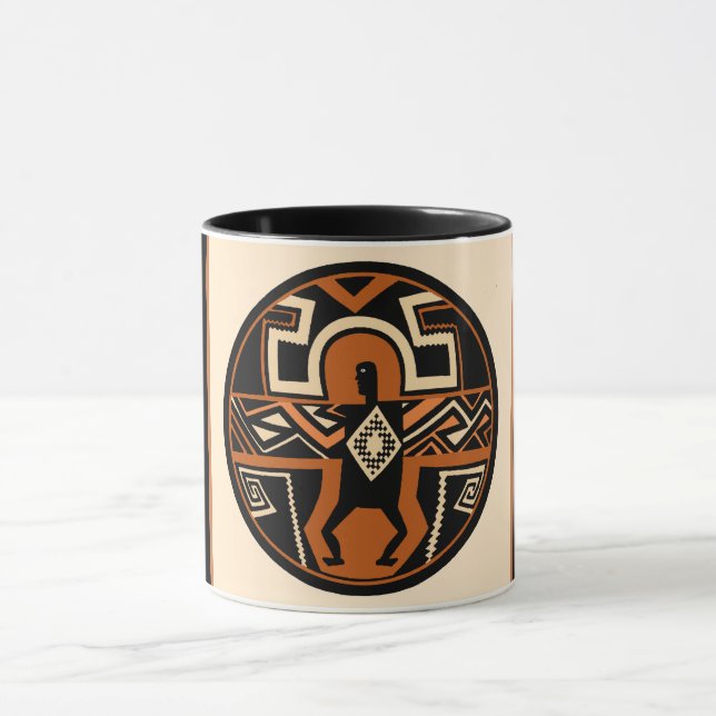Mimbres Krieger Tasse (Zentrum)