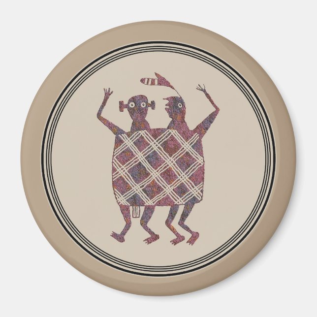Mimbres Pottery Design Magnet (Vorne)