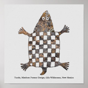 Mimbres Pottery Design Poster