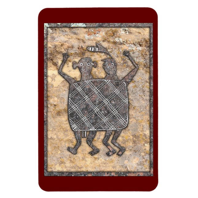 Mimbres Pottery Design "The Wedding Blanket" Magnet (Vertikal)
