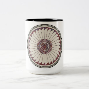 Mimbres Pottery Design Zweifarbige Tasse