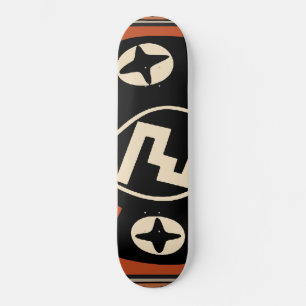 Mimbres-Stammes-Fledermaus-Skateboard Skateboard