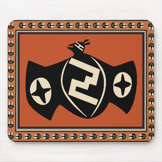 Mimbres Tribal Bat Mousepad (Vorne)
