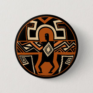 Mimbres Warrior Button