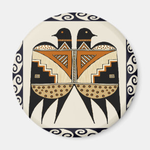 Mimbres Zwillingsvögel Magnet