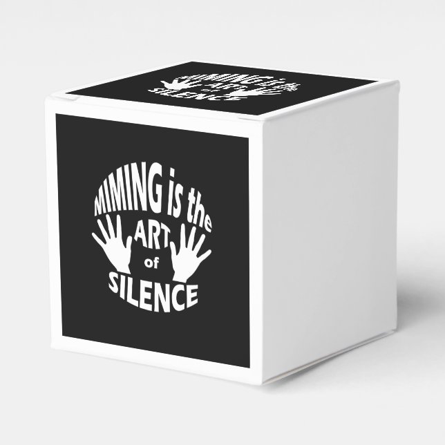 Mime Pantomime Art of Silence Geschenkschachtel (Vorderseite)