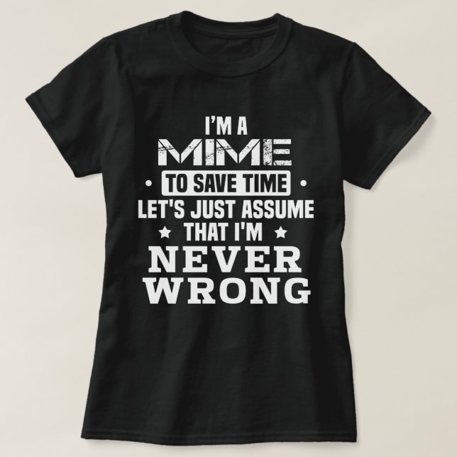 Mime T-Shirt (Design vorne)