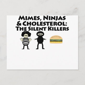 Mimes, Nijas und Cholesterol Postkarte