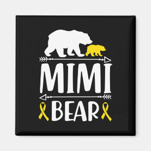 Mimi Bären Krebs Bewusstsein geben Geschenk Mama e Magnet