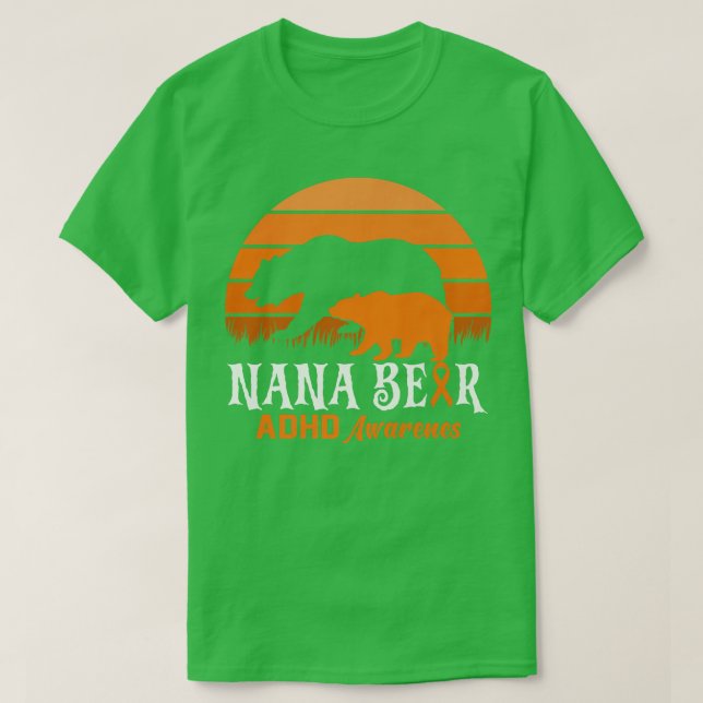 Mimi Bear ADHD Mama National ADHD Awareness Day Or T-Shirt (Design vorne)