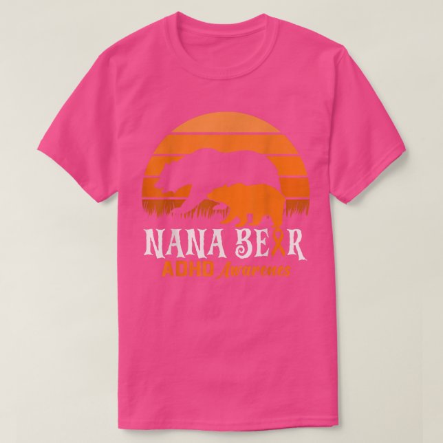 Mimi Bear ADHD Mom National ADHD Awareness Day Ora T-Shirt (Design vorne)