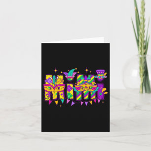 Mimi Bundle Mardi Gras Happy Mardi Gras Familie Karte