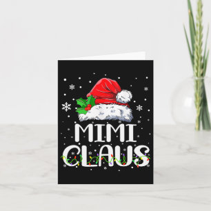 Mimi Claus Christmas Pajama Familie Matching Xmas Karte