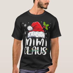 Mimi Claus Christmas Pajama Familie Matching Xmas T-Shirt
