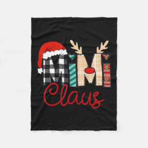 Mimi Claus Reindeer Christmas Fleecedecke