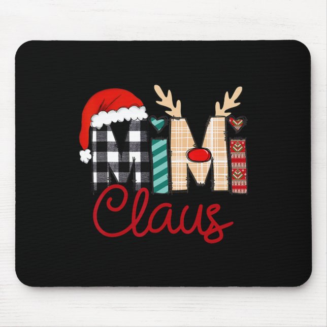 Mimi Claus Reindeer Christmas Mousepad (Vorne)
